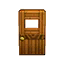 brown bamboo door