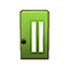 green modern door