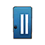 blue modern door