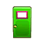 green kiddie door