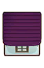 purple metal roof
