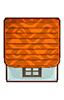 Orange-Holzdach