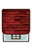 red shingle roof