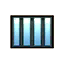 black lattice window