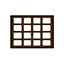 brown shoji window