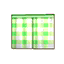 rideau vichy vert