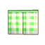 melon gingham curts.