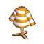 pull raies orange