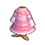pink lace-up dress