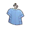 blue nurse's uniform