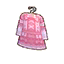 pink lace-up dress