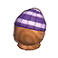 (Eng) purple knit hat