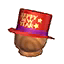 (Eng) red New Year's hat