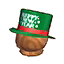 (Eng) green New Year's hat