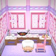 Ristorante rosa pastello