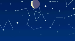 Nachthimmel mit Sternzeichen