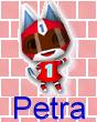 Petra auf einer Zeitschrift